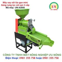 Máy xay xát lúa gạo mini UN A3000