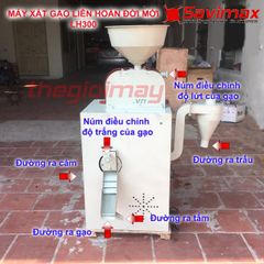 Máy xay xát lúa gạo liên hoàn TGM LH300
