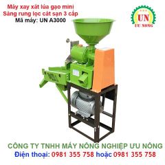 Máy xay xát lúa gạo mini UN A3000