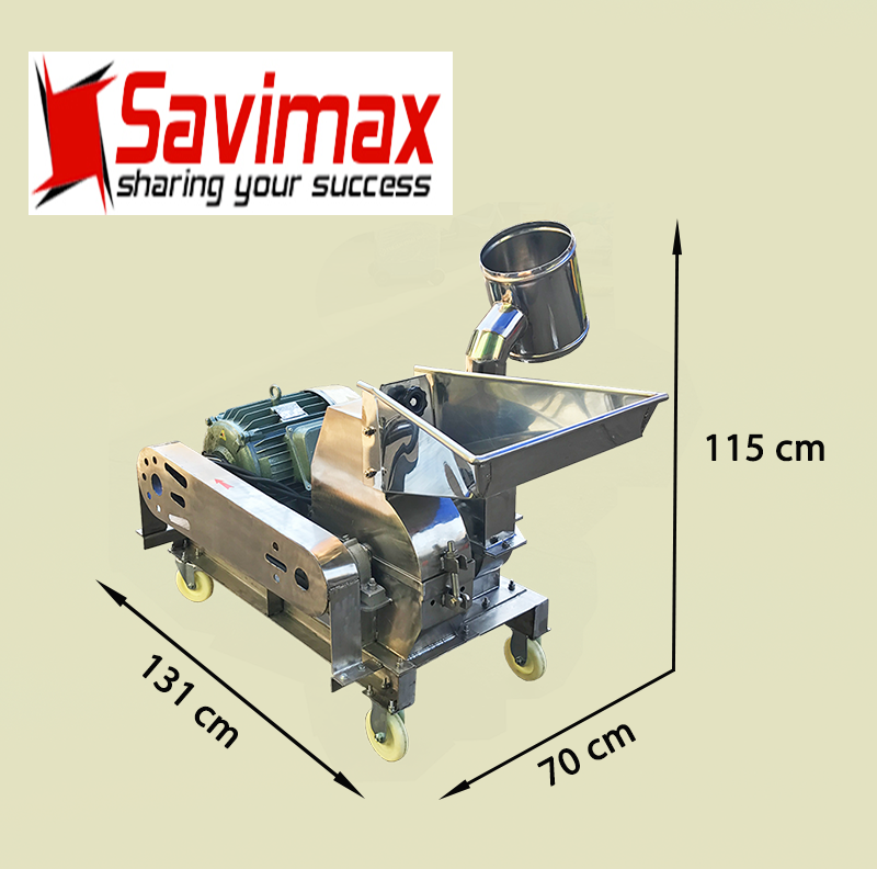 Máy nghiền 14 chân dài inox chưa bao gồm động cơ