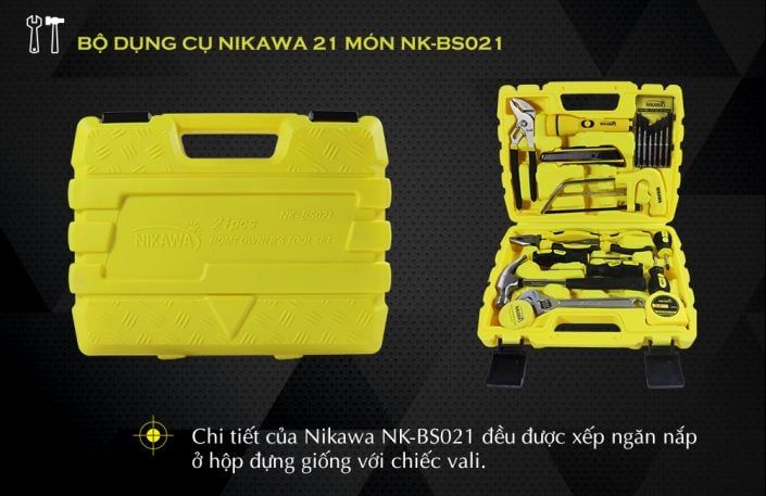 Bộ dụng cụ 21 món Nikawa NK-BS021