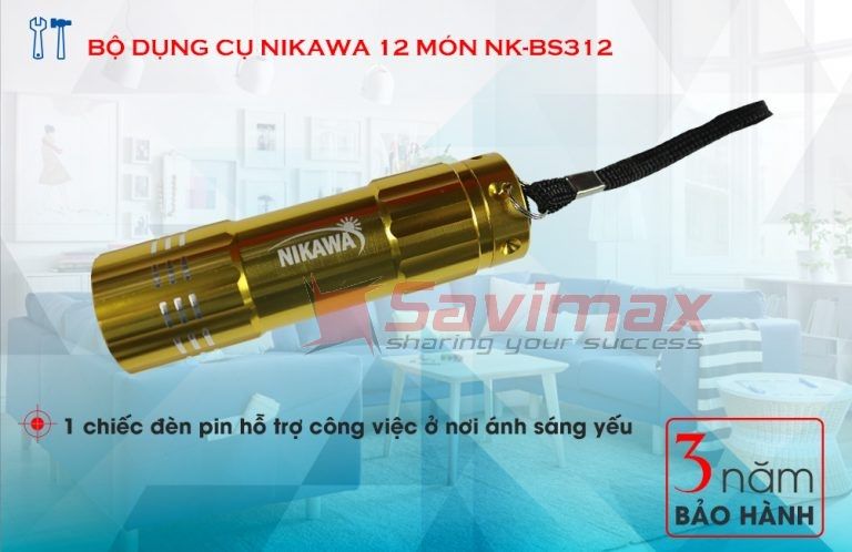 Bộ dụng cụ cầm tay 12 món Nikawa NK-BS312