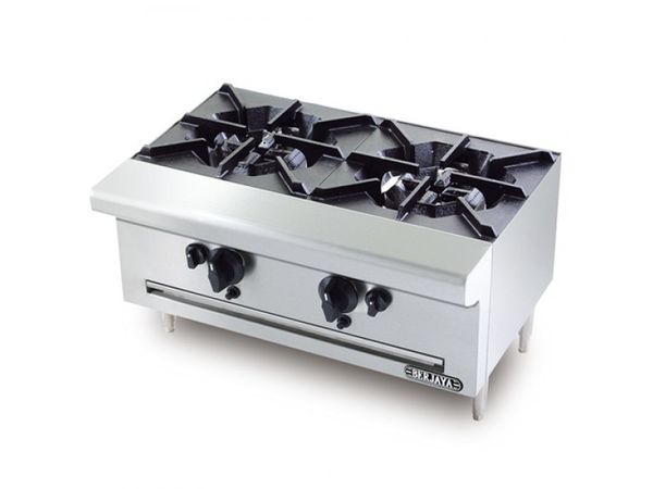 Bếp Âu 2 họng dùng gas Berjaya OB2S