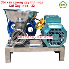 Máy xay thịt xay xương inox cối 32