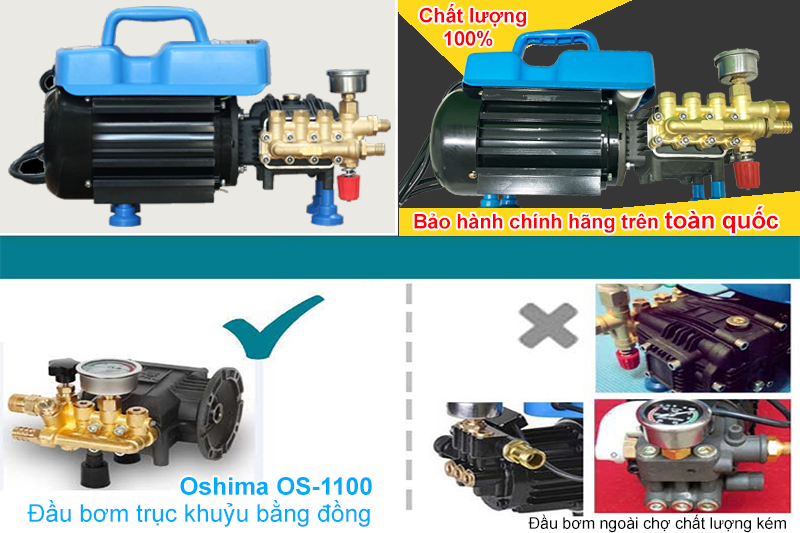 Máy rửa xe gia đình Oshima OS 1100