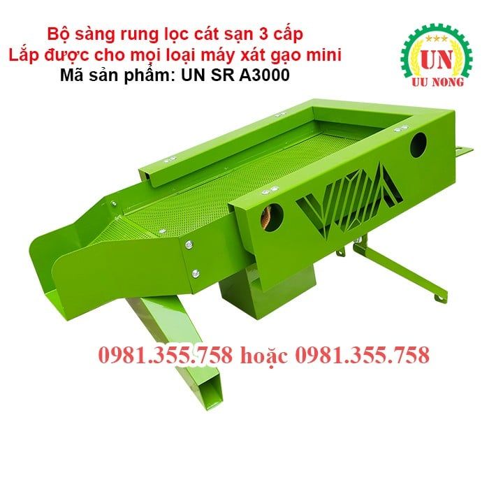 Bộ sàng rung lọc cát sạn 3 cấp UN SR A3000
