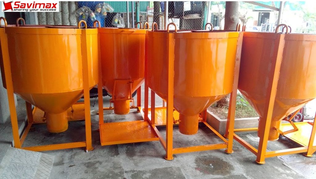 Phễu đổ bê tông loại 0.9m3 Savi09