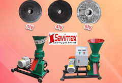 Máy ép cám viên trục đứng năng suất 150kg/h ( đủ bộ )