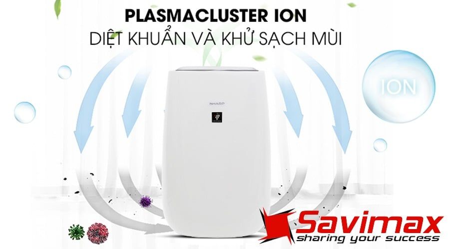 Máy lọc không khí Sharp FP-J40E-W có cảm biến bụi PM2.5