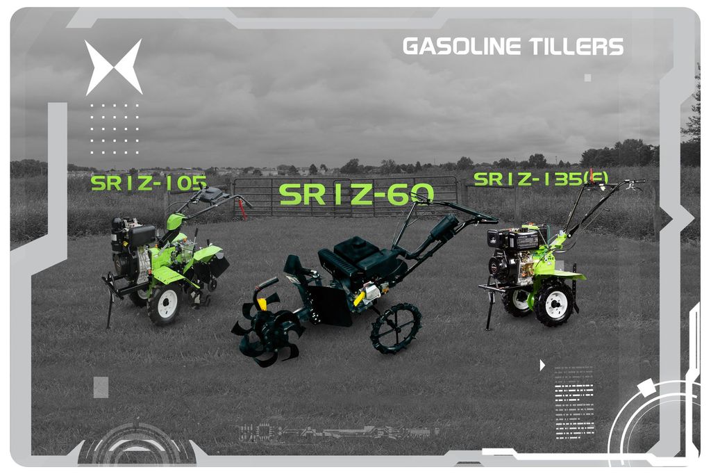 Máy xới đất đa năng Shineray SR1Z-135E động cơ dầu, đề điện