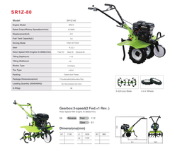Máy xới đất đa năng Shineray SR1Z-80 chạy xăng 7.5HP