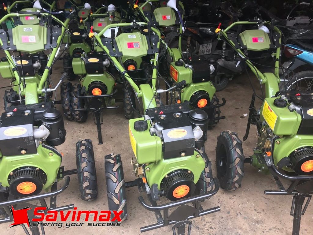 Máy xới đất Trâu Vàng 173 chạy dầu có chuyển hướng
