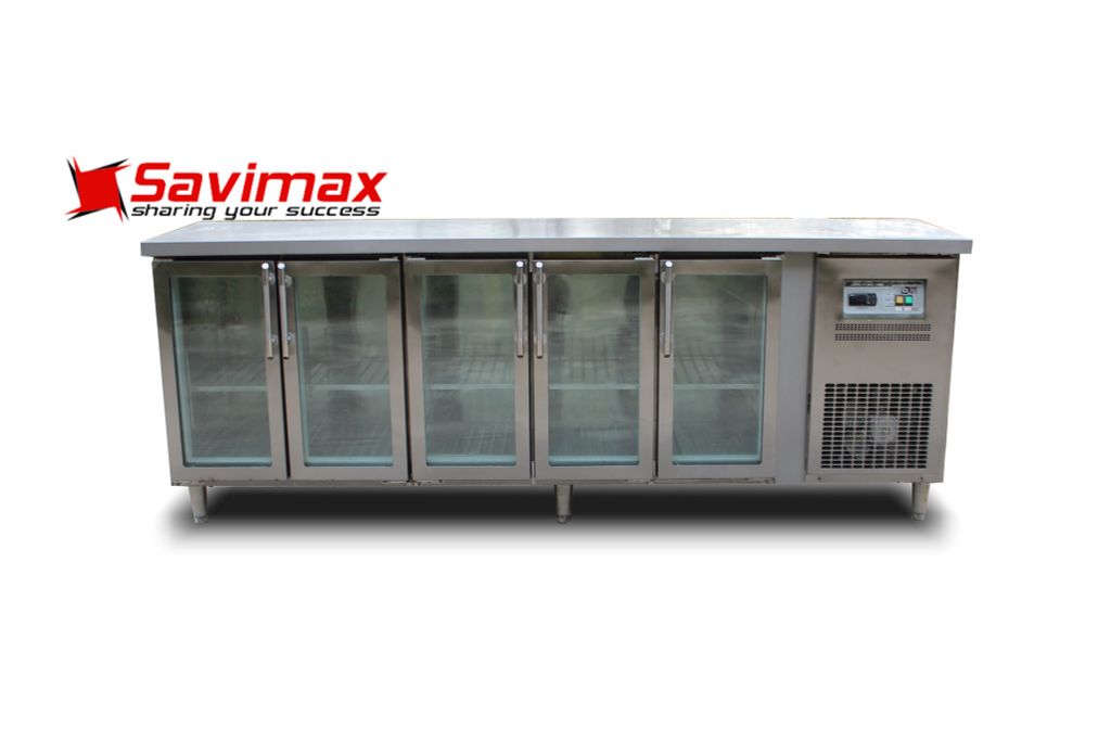TỦ BÀN LẠNH 5 CÁNH KÍNH TBL-12