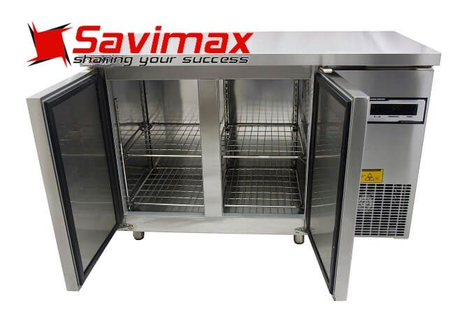 Tủ bàn lạnh 2 cánh inox BM 120x76-2I