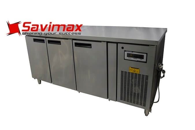 TỦ BÀN LẠNH 3 CÁNH INOX BM 180x76-3I - BÀN MÁT 3 CÁNH