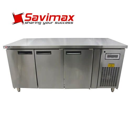 TỦ BÀN LẠNH 3 CÁNH INOX BM 180x76-3I - BÀN MÁT 3 CÁNH