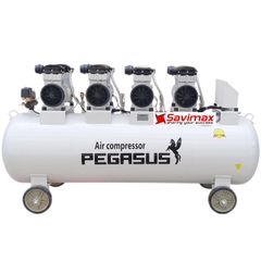MÁY NÉN KHÍ KHÔNG DẦU GIẢM THANH PEGASUS 6HP, 330L, 220V