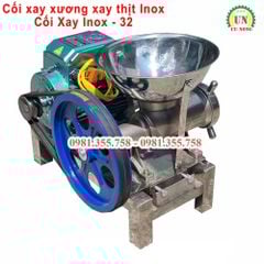 Máy xay thịt xay xương inox cối 32