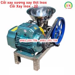 Máy xay thịt xay xương inox cối 22