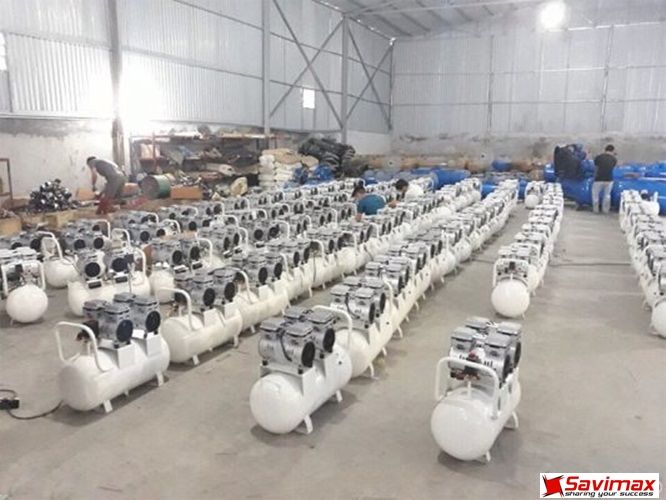 Máy Nén Khí Không Dầu Giảm Âm Wing TW-OF550x2 50L