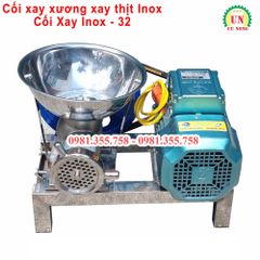 Máy xay thịt xay xương inox cối 32
