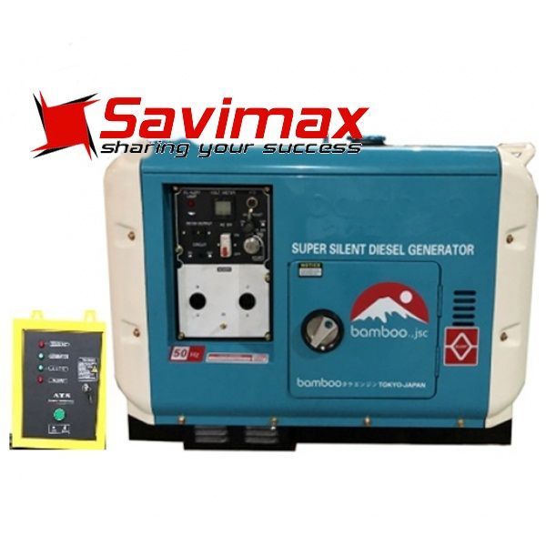 Máy phát điện diesel Bamboo BmB 7500EAT (6KW, đề nổ, có ATS)
