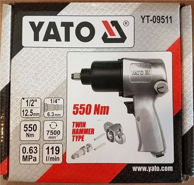 Súng Bắn Bu-Lông 2 Búa 550Nm Yato Yt-09511