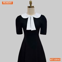 Đầm thiết kế BEMINE cổ sen có nơ dáng chữ A phù hợp đi làm, đi chơi-MT10043