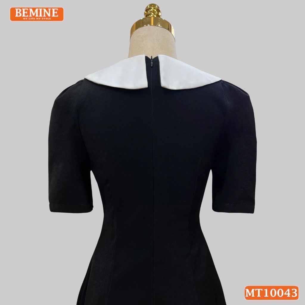 Đầm thiết kế BEMINE cổ sen có nơ dáng chữ A phù hợp đi làm, đi chơi-MT10043