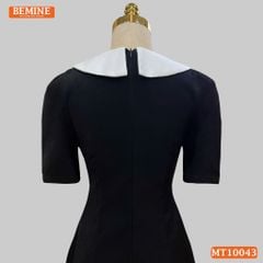 Đầm thiết kế BEMINE cổ sen có nơ dáng chữ A phù hợp đi làm, đi chơi-MT10043