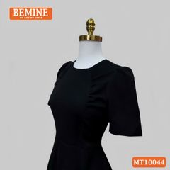 Đầm thiết kế BEMINE cổ tròn nhún ngực hai bên dáng chữ A phù hợp đi làm-MT10044