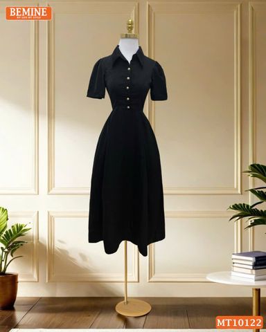 Đầm thiết kế BEMINE cổ sơ mi dáng chữ A MT10122