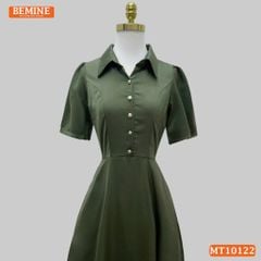 Đầm thiết kế BEMINE cổ sơ mi dáng chữ A MT10122