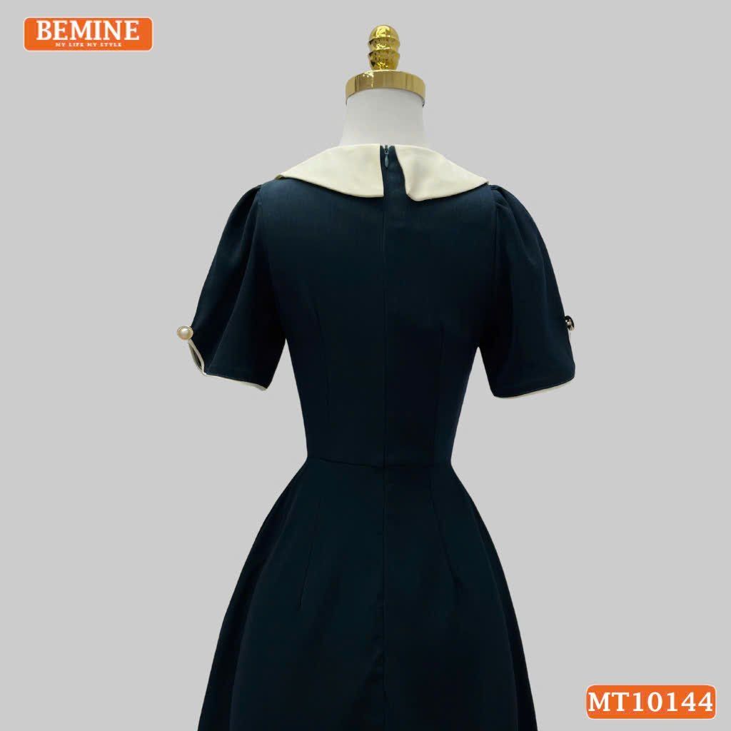 Đầm thiết kế BEMINE cổ tròn nơ kiểu dáng chữ A MT10144