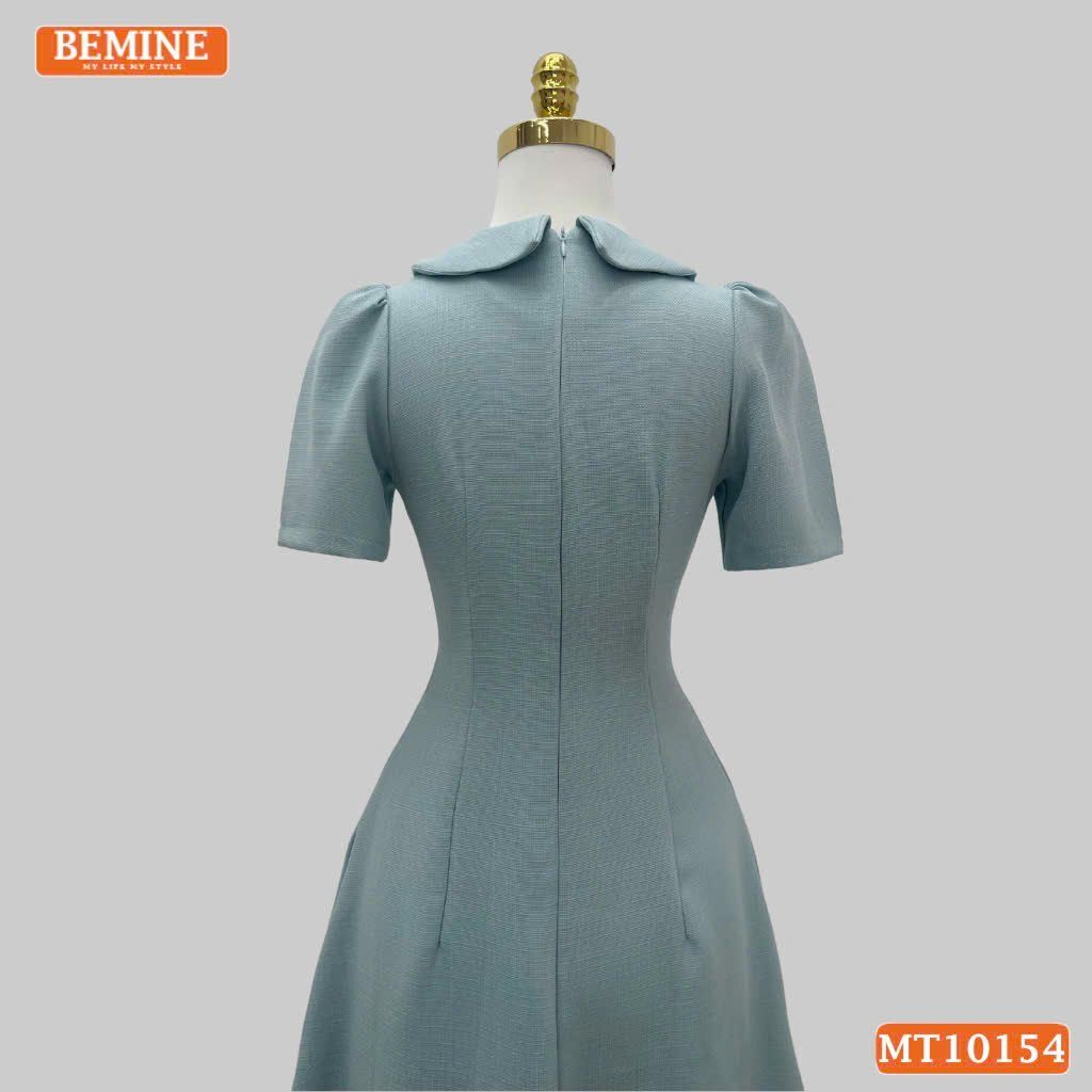 Đầm thiết kế BEMINE cổ tim đính cúc dáng chữ A MT10154