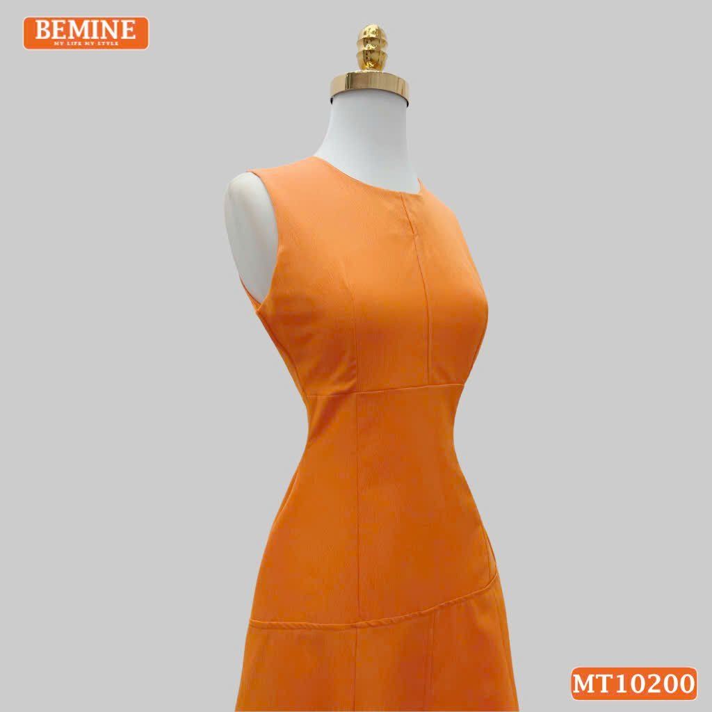 Đầm thiết kế BEMINE maxi sát nách dáng xòe MT10200