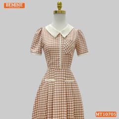 Đầm thiết kế BEMINE cổ đức có túi dáng chữ A MT10705