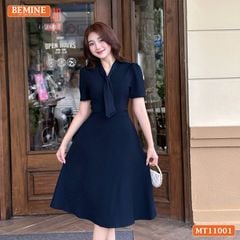 Đầm thiết kế BEMINE cổ tim cách điệu dáng chữ A phù hợp đi làm-MT11001