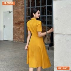 Đầm thiết kế BEMINE cổ tim cách điệu dáng chữ A phù hợp đi làm-MT11001