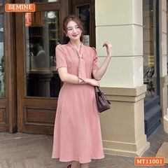 Đầm thiết kế BEMINE cổ tim cách điệu dáng chữ A MT11001