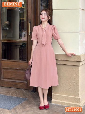 Đầm thiết kế BEMINE cổ tim cách điệu dáng chữ A MT11001