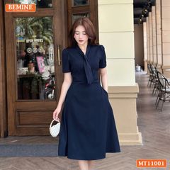 Đầm thiết kế BEMINE cổ tim cách điệu dáng chữ A MT11001