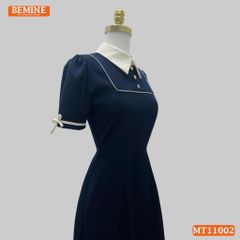 Đầm thiết kế BEMINE cổ đức có viền dáng chữ A phù hợp đi làm-MT11002