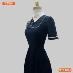Đầm thiết kế BEMINE cổ đức có viền dáng chữ A phù hợp đi làm-MT11002