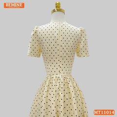 Đầm thiết kế BEMINE cổ tim nhún ngực dáng chữ A MT11014