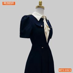 Đầm thiết kế BEMINE cổ đức nơ kiểu dáng chữ A MT11021