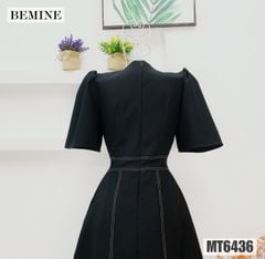 Đầm công sở chạy chỉ tùng xoè MT6436