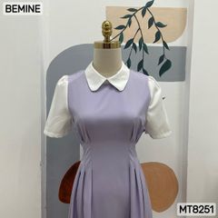 Đầm công sở cổ sen tùng xoè MT8251