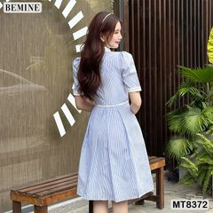 Đầm tay phồng cổ sen tùng xoè MT8372