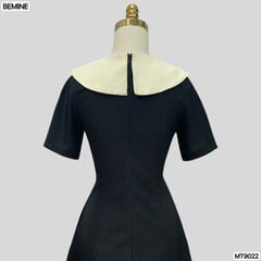 Đầm thiết kế cổ nơ tùng chữ A MT9022